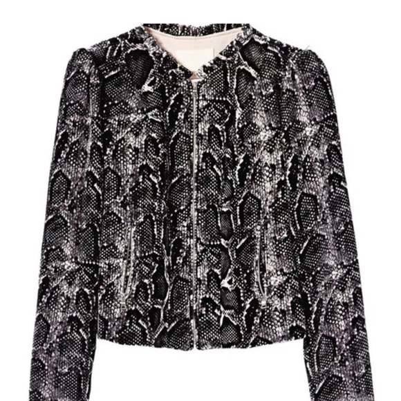 Rebecca Taylor woman’s velvet snake print jacket - Picture 4 of 15
